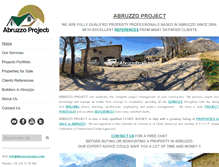 Tablet Screenshot of abruzzoproject.com